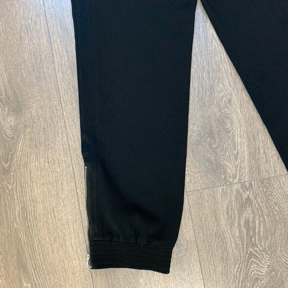 Aritzia Wilfred Tuxedo Pant High fold over Waist Straight Leg Trouser Black XS - Picture 11 of 12